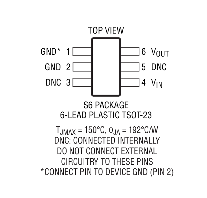 LT6654AMPS6-1.25װͼһ